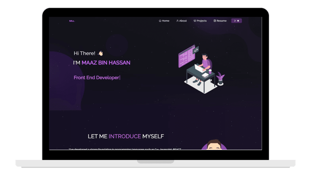 Portfolio in react js 
