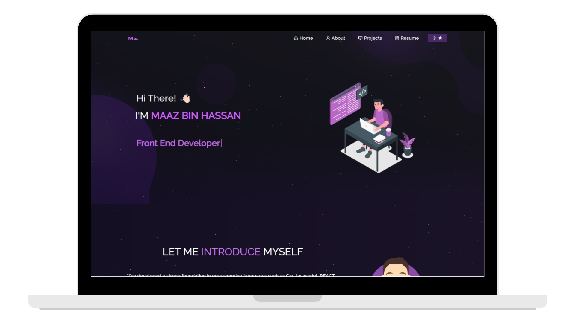 Portfolio in react js